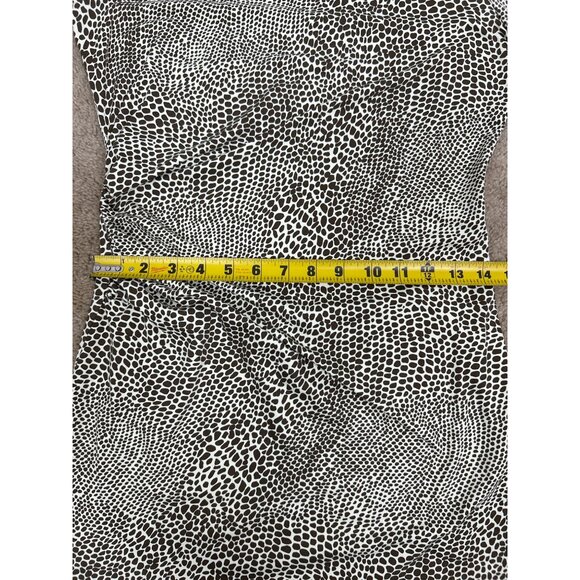 J. McLaughlin Side Ruched Stretch Tunic Top Women's S Python Print 3/4 Sleeve - Picture 8 of 12